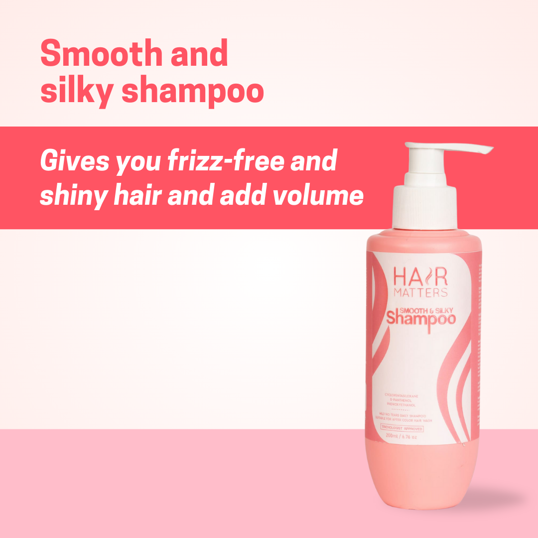 Smooth & Silky Shampoo|Camellia Oil & Vitamin E for Frizz-Free, Shiny, Protected Hair|200 ml.
