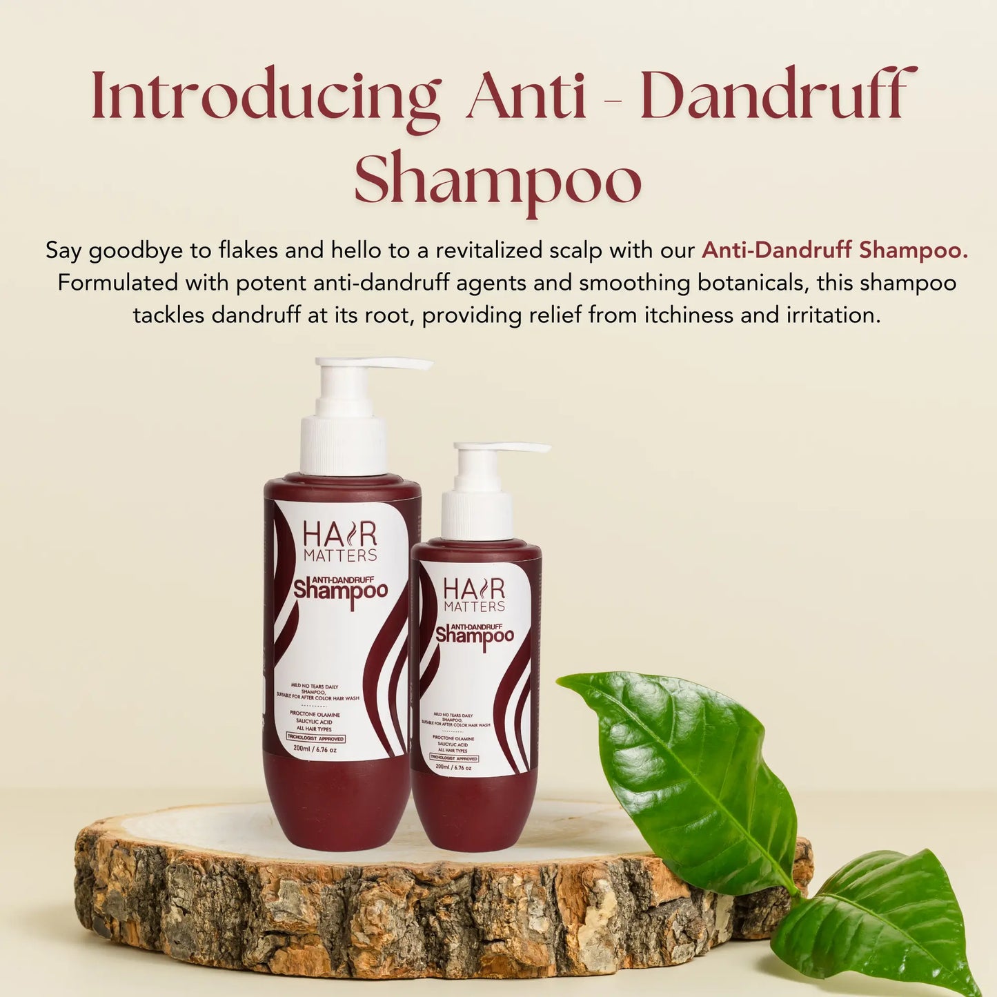 Anti Dandruff Shampoo | Relieves from dandruff related itching |Strong & Smooth Hair | For Daily Use| (200ml)