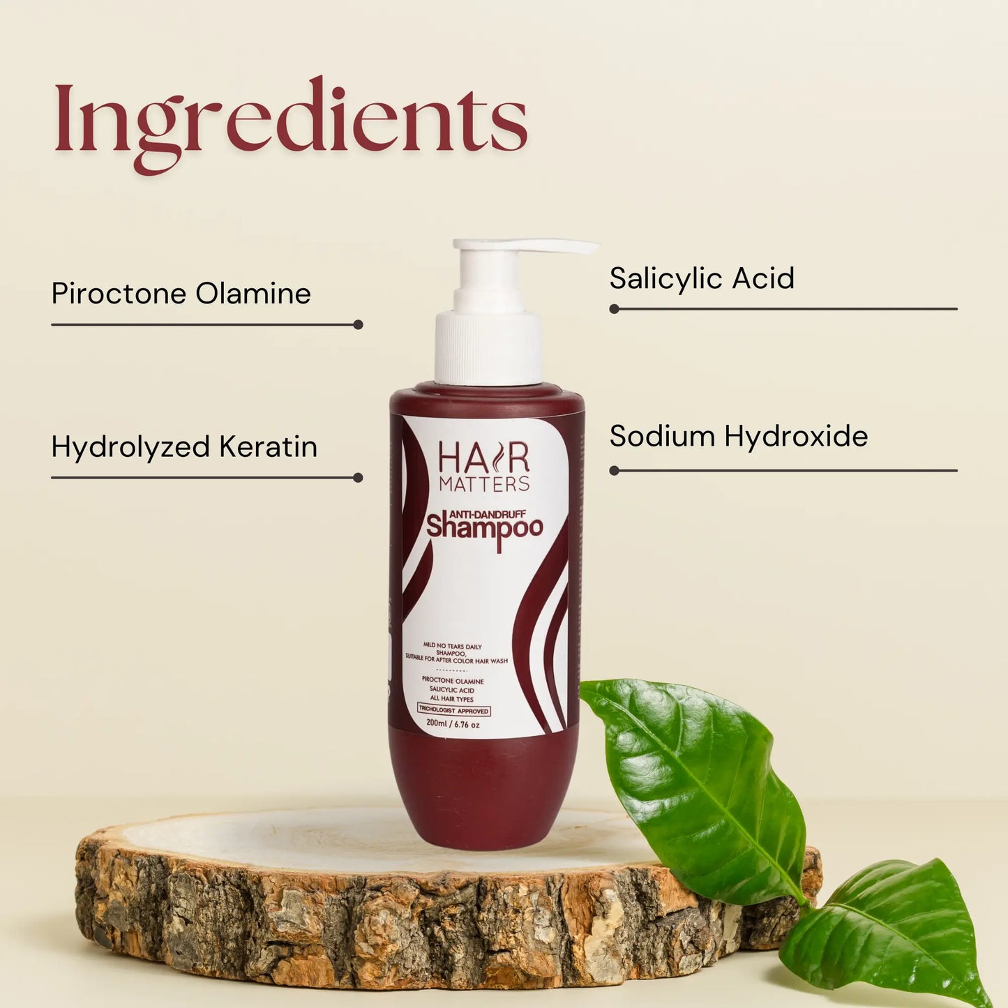 Anti Dandruff Shampoo | Relieves from dandruff related itching |Strong & Smooth Hair | For Daily Use| (200ml)