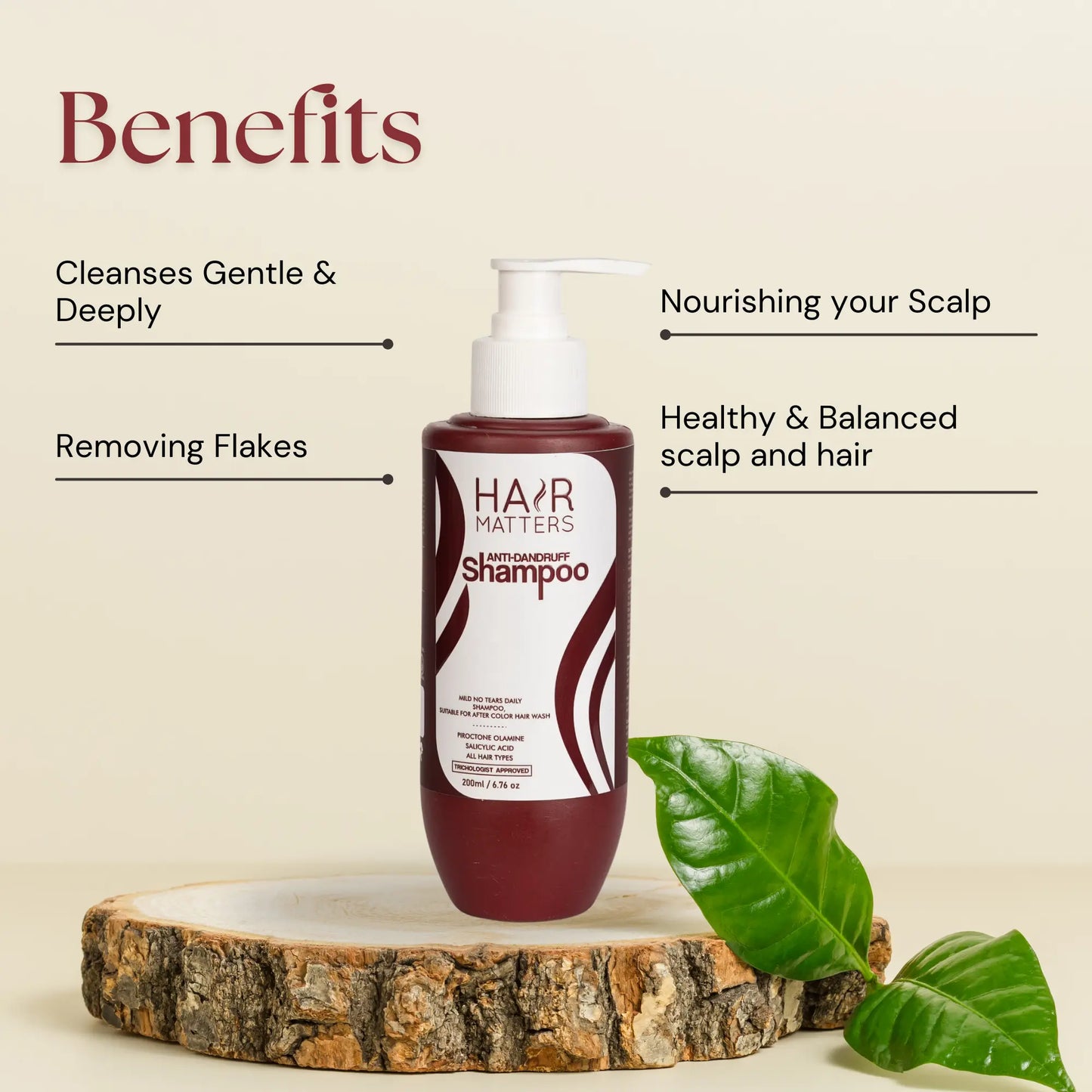 Anti Dandruff Shampoo | Relieves from dandruff related itching |Strong & Smooth Hair | For Daily Use| (200ml)