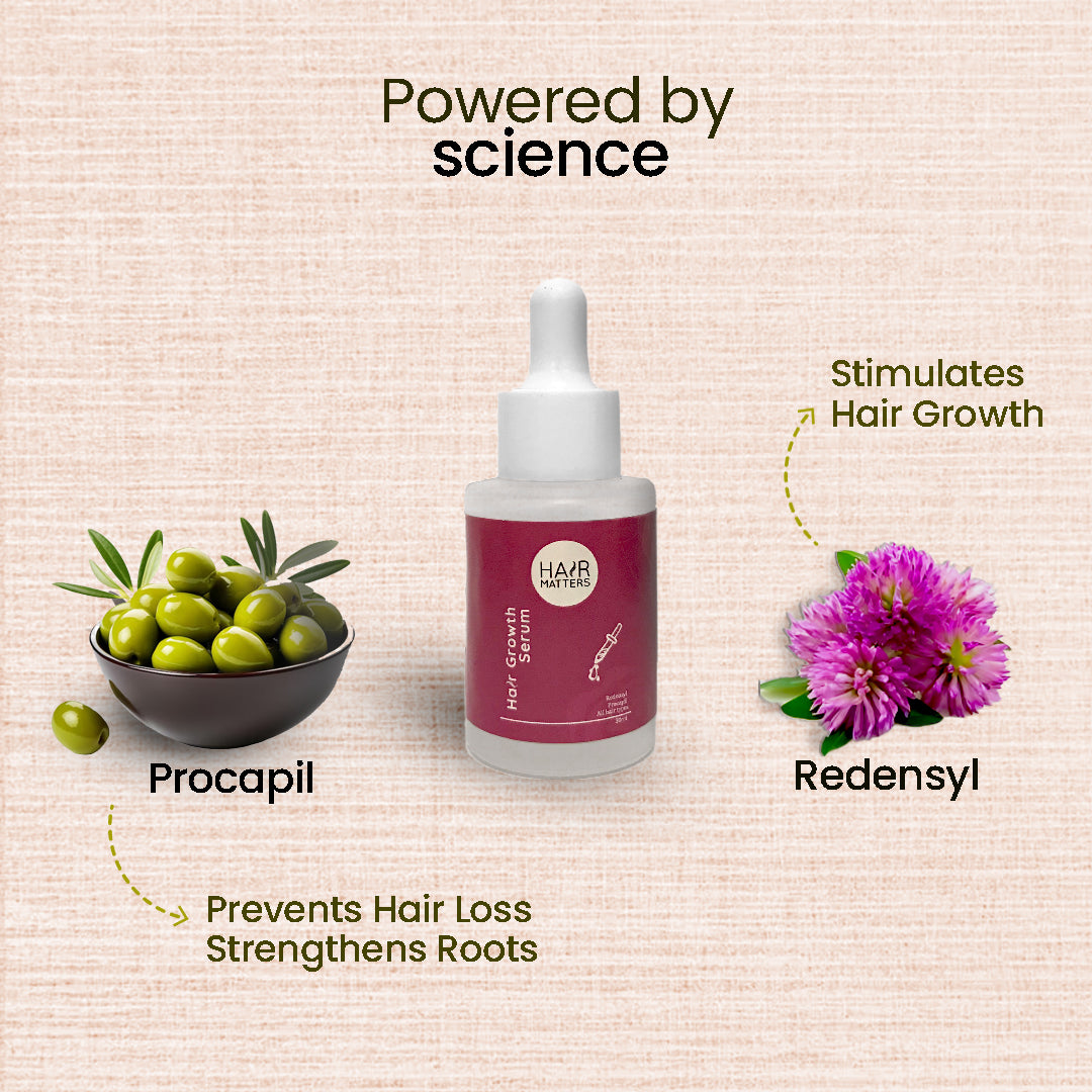 Hair Growth Serum | Strengthens Weak Hair | Hair Growth Serum for both Men & Women | Hair Fall Control | 30ml