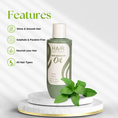 Hair Booster Oil | Apricot Kernel & Bakuchi Blend | Promotes Growth, Strengthens, Nourishes | 150ml