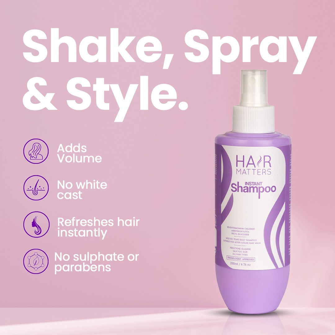 Instant Shampoo | Hair Growth Shampoo | Fights Hair Fall | Grows New Hair | Prevents Breakage & Split | 200ml
