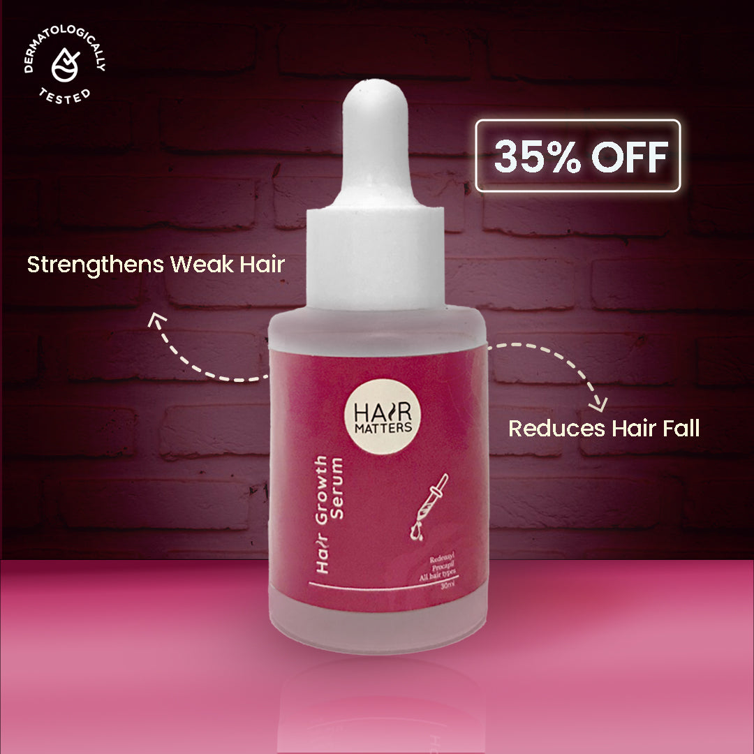 Hair Growth Serum | Strengthens Weak Hair | Hair Growth Serum for both Men & Women | Hair Fall Control | 30ml